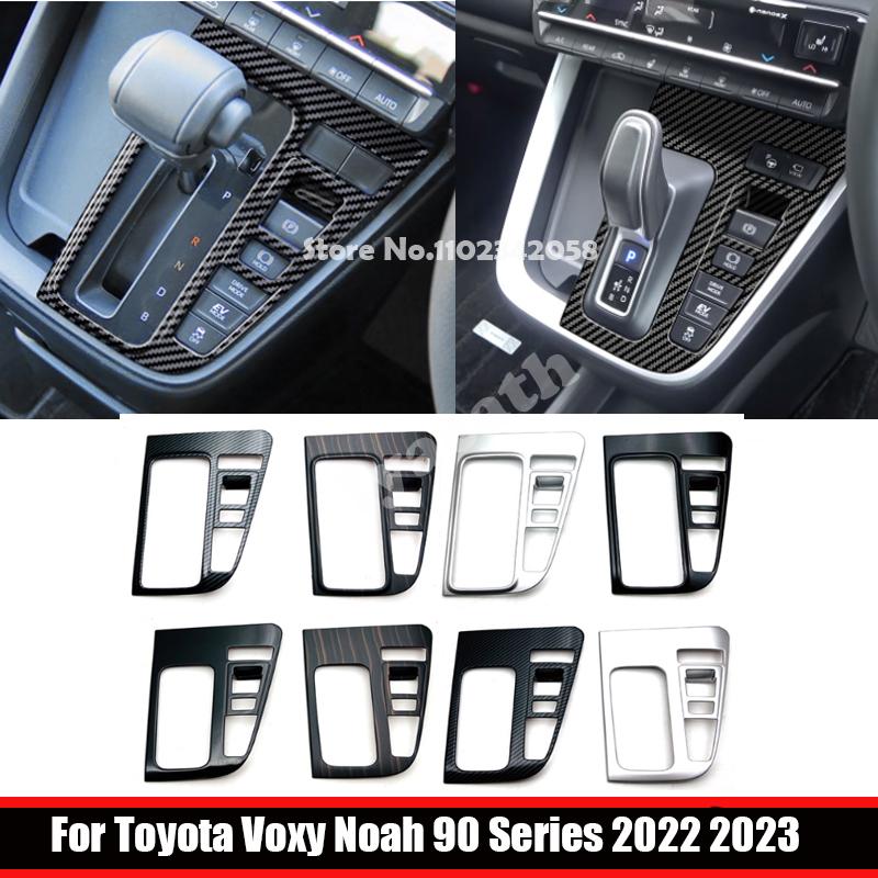 RHD For Toyota voxy noah 90 Series 2024 ABS carbon black GAS Hybrid center control gear box shift panle cover trim