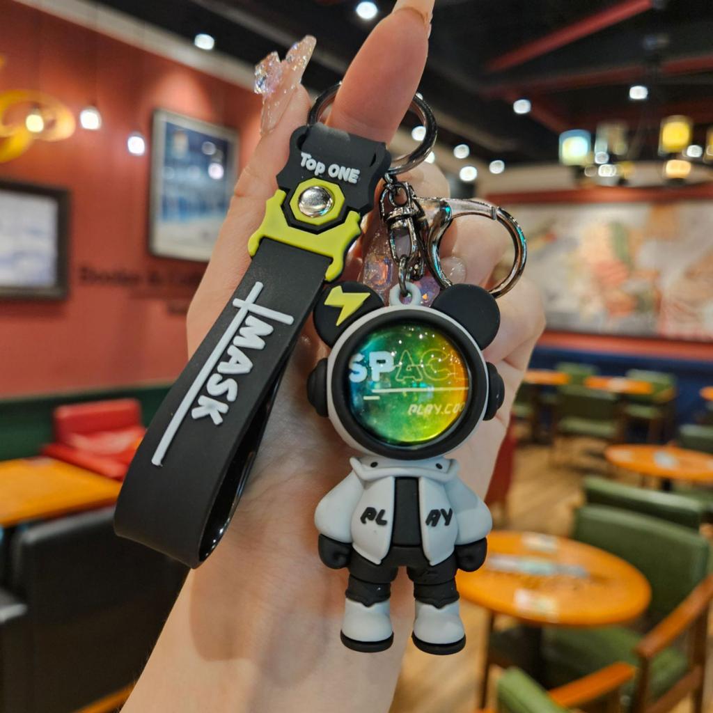 Reise zum Sternenhimmel Hase Astronaut Schlüsselanhänger Kreativer Auto-Schlüsselanhänger Anhänger Paar Geschenk Puppe Taschenanhänger