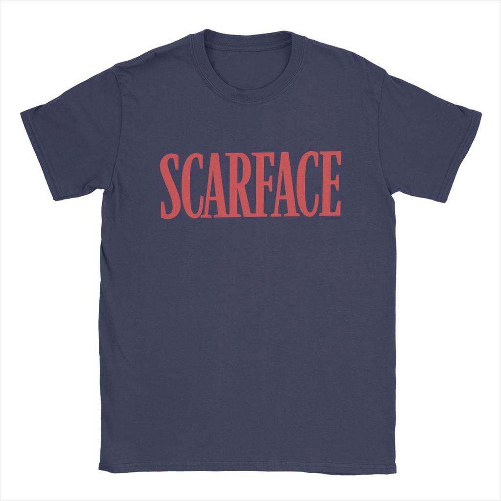 Herr Scarface Logotyp T-shirt 100% Bomull Kläder Vintage Kortärmad Rundhalsad T-shirt Nyinkommen T-shirts