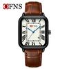 Ofns 1533 Top Brand Men Watch Top Brand Luxury Military Fashion Waterproof Male Clock Rubber Quartz Business Leather Wristwatch