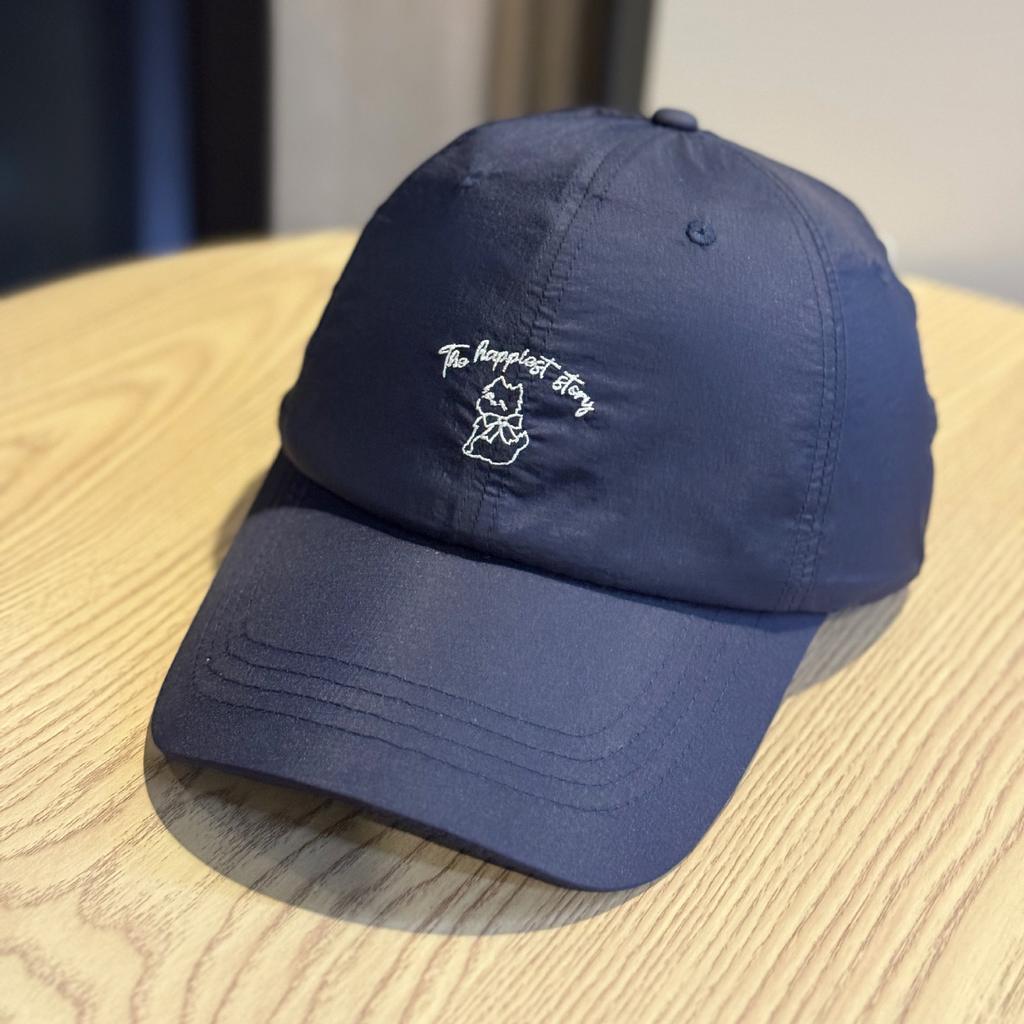 2026New letter kitten embroidered baseball cap for men and women, spring and summer thin breathable quick-dry curved brim sun protection cap