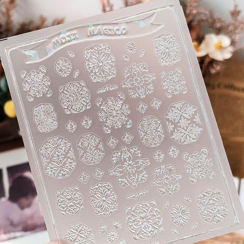 

Qiji Transparent Jelly Glue Glass Broken Bohemia Relief Nail Sticker Waterproof Nail Sticker Kx406 407 kx406 (Jelly Glue glass broken big pattern)