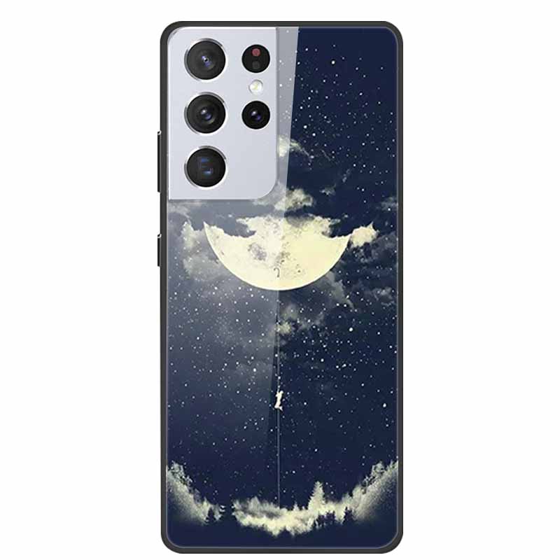For Samsung Galaxy S25 Ultra Tempered Glass Case Back Cover Hard Phone Cases for SamsungS25 ULTRA 5G SM-S938B Protective Capa