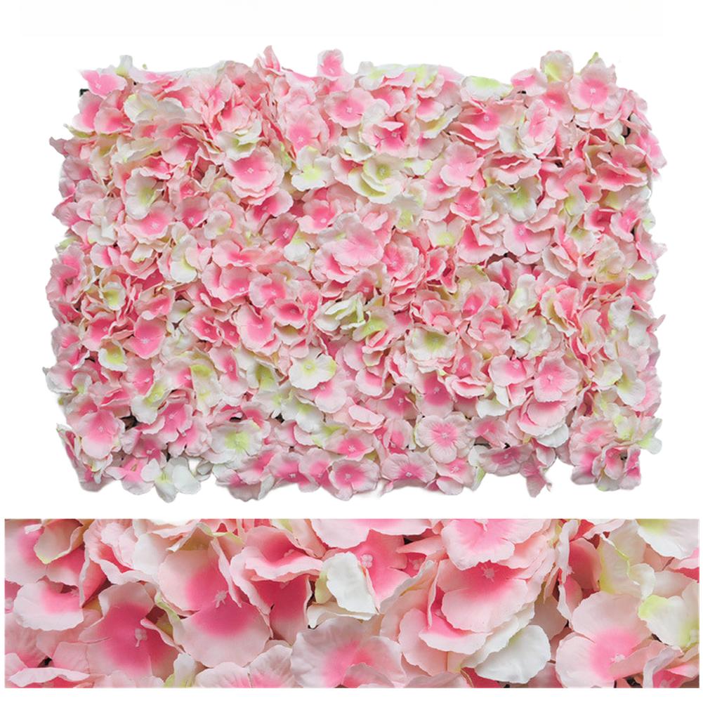 Wedding Backdrop Hydrangea Wall Panel Realistic Silk Flowers Sturdy Plastic Backing Interlocking Connectors Wedding Ceremony