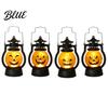 Halloween Retro Horse Lantern Pumpkin with LED Light Portable Funny Hanging Light Faces Safe Flame-Free Decoration for Indoor Outdoor Party Use Cute