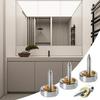 4PCS/8PCS Universal Mirror Screw Set Glass Furniture Non-Slip Fixed Practical Decorative Cap Stainless Steel Home Decor Drilling