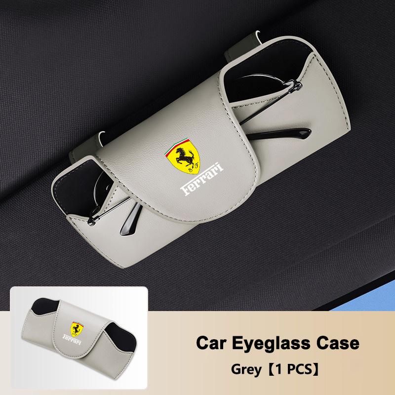Car Interior Glasses Case Sun Visor Sunglasses Box Holder For Ferrari SP1 812 F40 F12TDF SF90 458 488 599 612 FF F12 Accessories MQ1