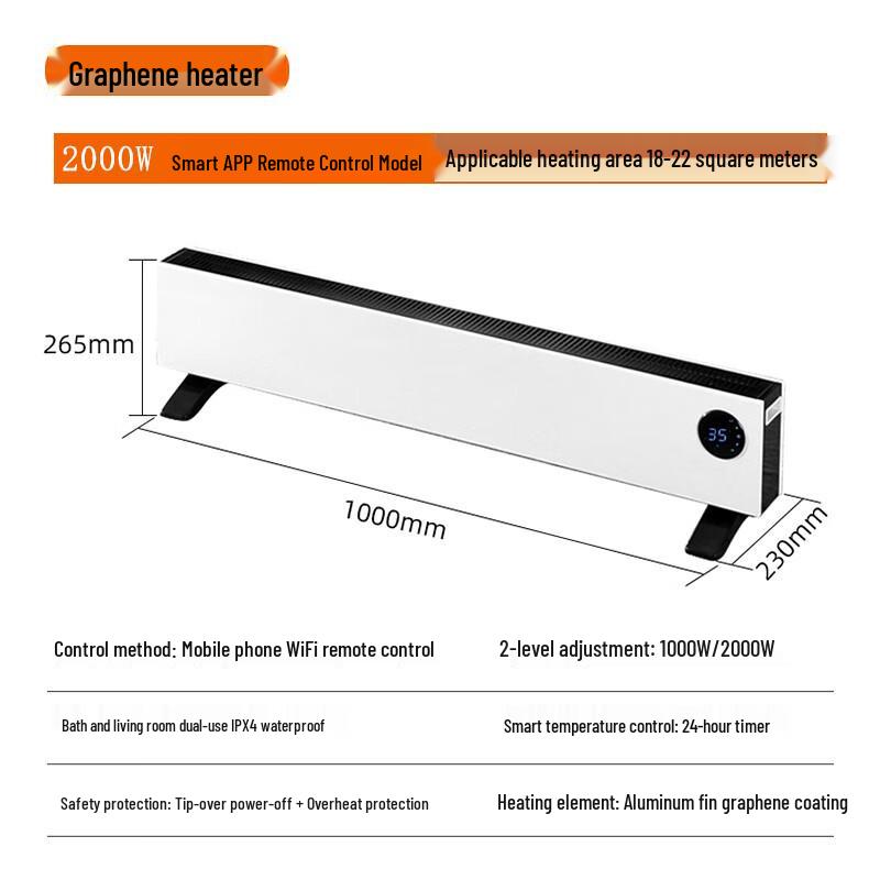 Baiqi Smart Far Infrared Baseboard Heater