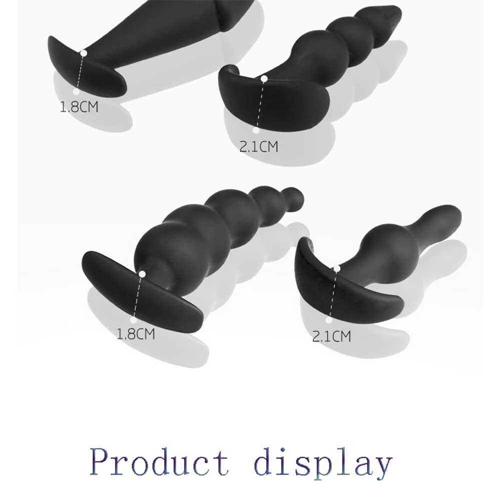 Silicone Anal Plug Butt Plug Beads Sex Toys Unisex Erotic Toys Sex Products for Men Women