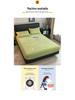 Winter Crystal Velvet Bedspread Set: Single-Piece Milk Velvet Fitted Sheet & Protective Cover for Dorm, Thickened Three-Piece.
