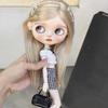 Повсякденний одяг Мила Розріз Джинсова спідниця Ручна робота Мода Бант-метелик Топи Одяг Дитячі Іграшки DIY Аксесуари для ляльок blythe ob24