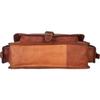 Men's New Real Goat Leather Vintage Messenger Shoulder Laptop Bag Briefcase