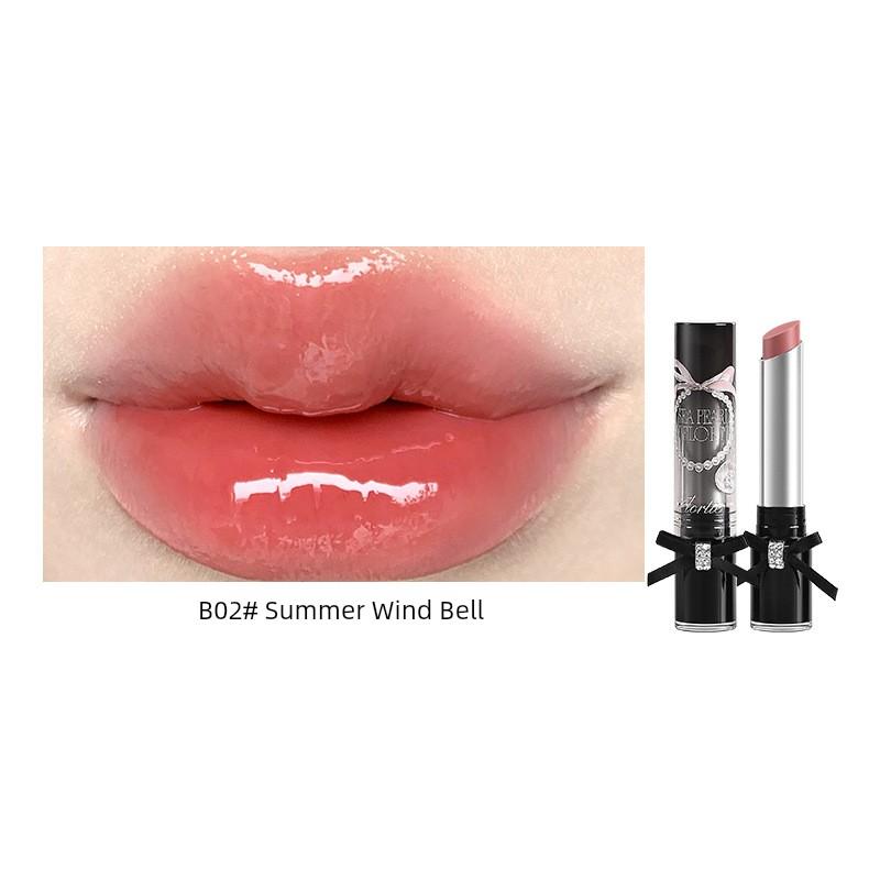 Flortte FLORTTE Glass Sea Series Solid Lip Gloss Water Light Mirror Lip Lacquer New White Lasting