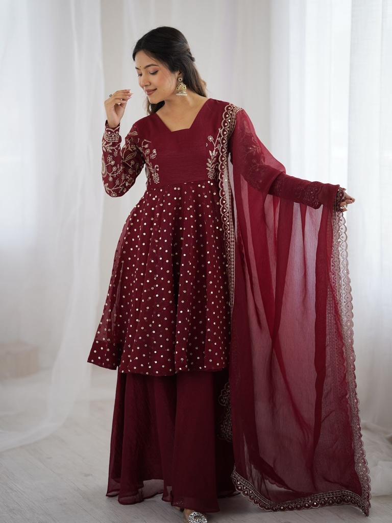 Designer Paksiatni Bollywood Top Palazzo Suit Party Wedding Wear Salwar Kameez