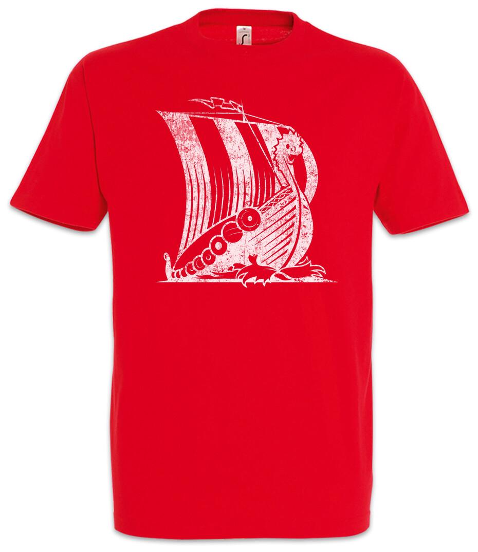 Футболка мужская  Корабль викингов V  Мужские Женские Футболки Топ Лодка Драконий корабль Викинги Череп Руны Викинги S