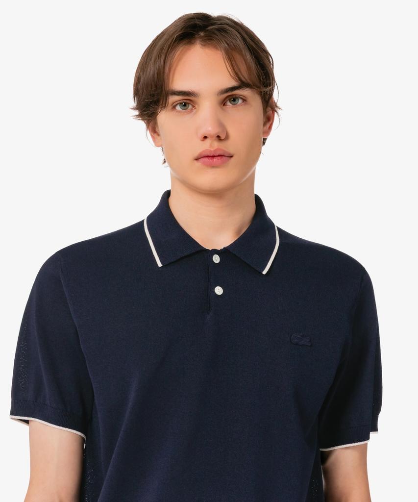 LACOSTE Men'S Tipping Paper Short Sleeve Sweater Polo Shirt Ph744E-56G 166
