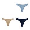 3PCS Women's Sexy Panties G-String Fashion Underwear Breathable Thongs Ladies Intimates Lingerie Thong Low Waist Briefs