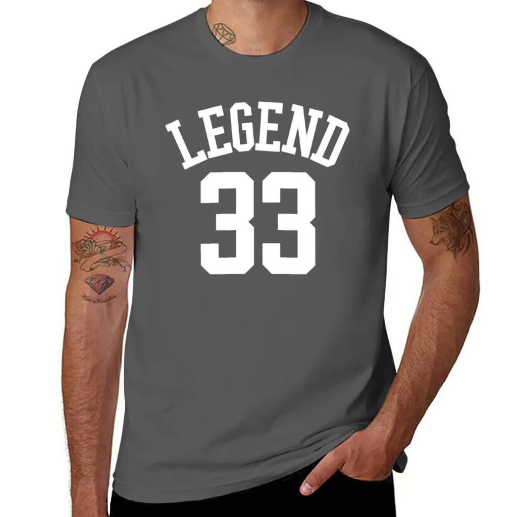 Summer Harajuku Custom T Shirt Heavyweight New Retro Larry 'Legend' Bird Jersey  Plain Boys T Shirts Blac Sweat Shirts, Men