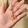 Jellyfish Star Lucky Leaf Wind Chime Keychain & Phone Lanyard Pendant