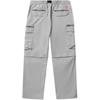 Li Ning Sports Lifestyle Series Loose Breathable Straight Leg Detachable Logo Casual Pants Unisex Pants Moon-Surface-Gray AYKU803-2