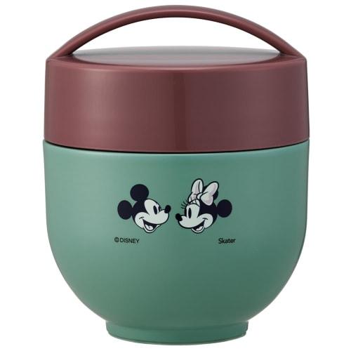 Skater Antibacterial Thermal Lunch Box Bowl Type Lunch Jar 540ml Disney Mickey & Friends Grayish LDNC6AG-A