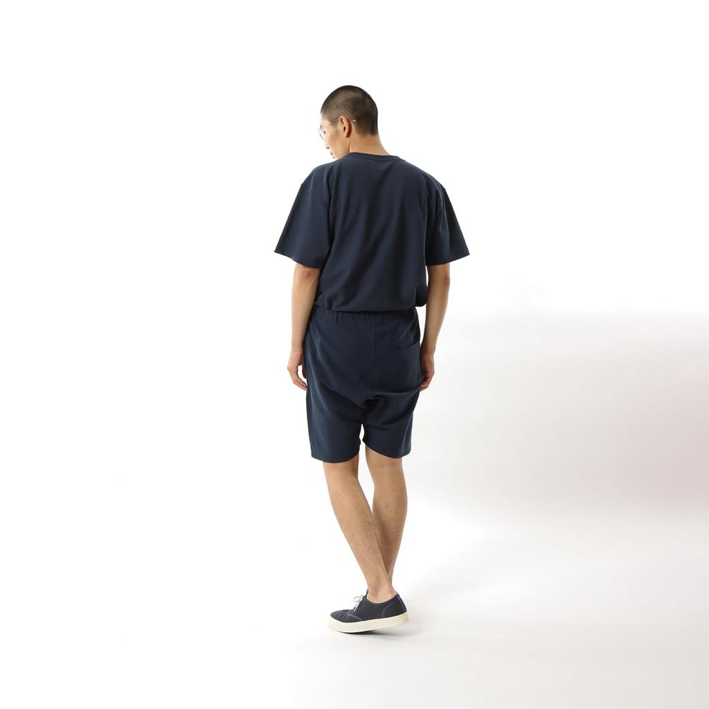 Champion Script Reverse REVERS L Shorts, 100% Cotton, 9.4oz, Embroidered, Ribbed, Logo, Weave(R) Shorts, WEAVE(R) C3-P507, Men's, Navy,