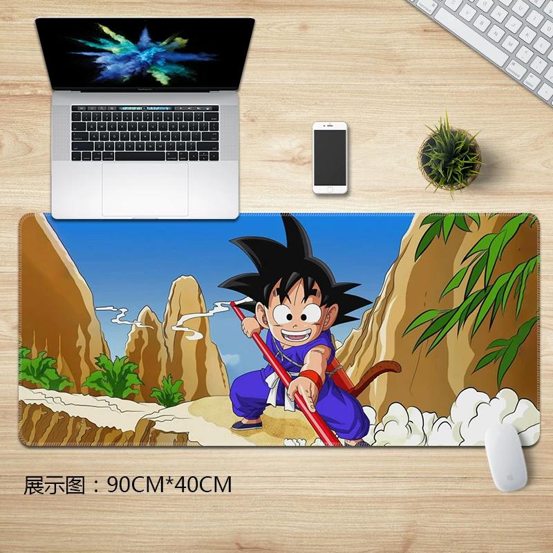 Leather Animation Mouse Pad Dragon Ball Mouse Pad Extra Long Wrist Guard Japanese Anime Hot Blood Son Goku Vegeta Man Keyboard Pad Desk Pad