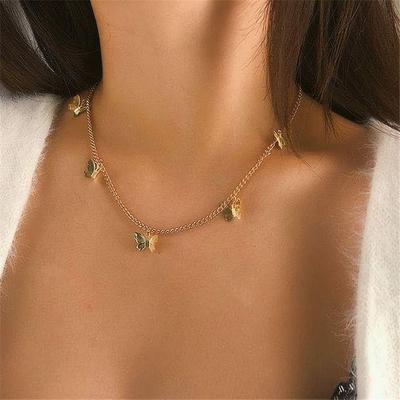 New Jewelry Style Exquisite Butterfly Necklace Women's Fashion Exquisite Collar Chain