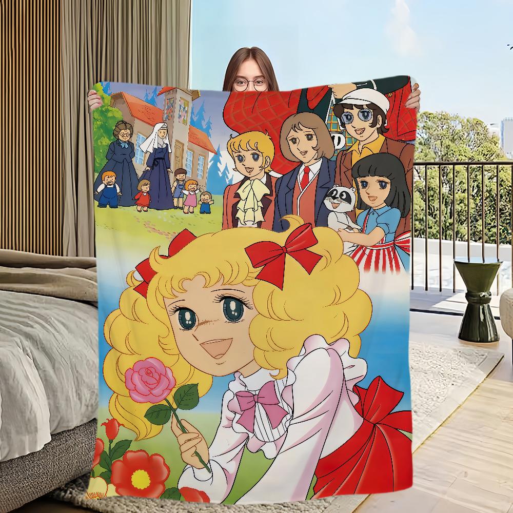 Candy Candy Anime Kurin Blanket Flannel warm comfort soft plush blanket for sofa living room office bedroom travel gift