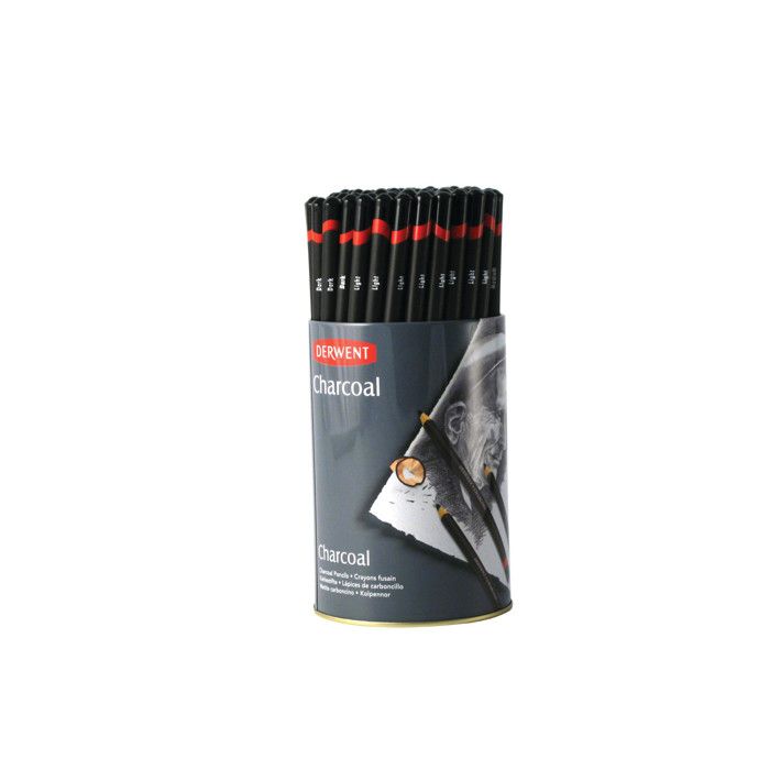 Crayon fusain Derwent Charcoal 72 pièces