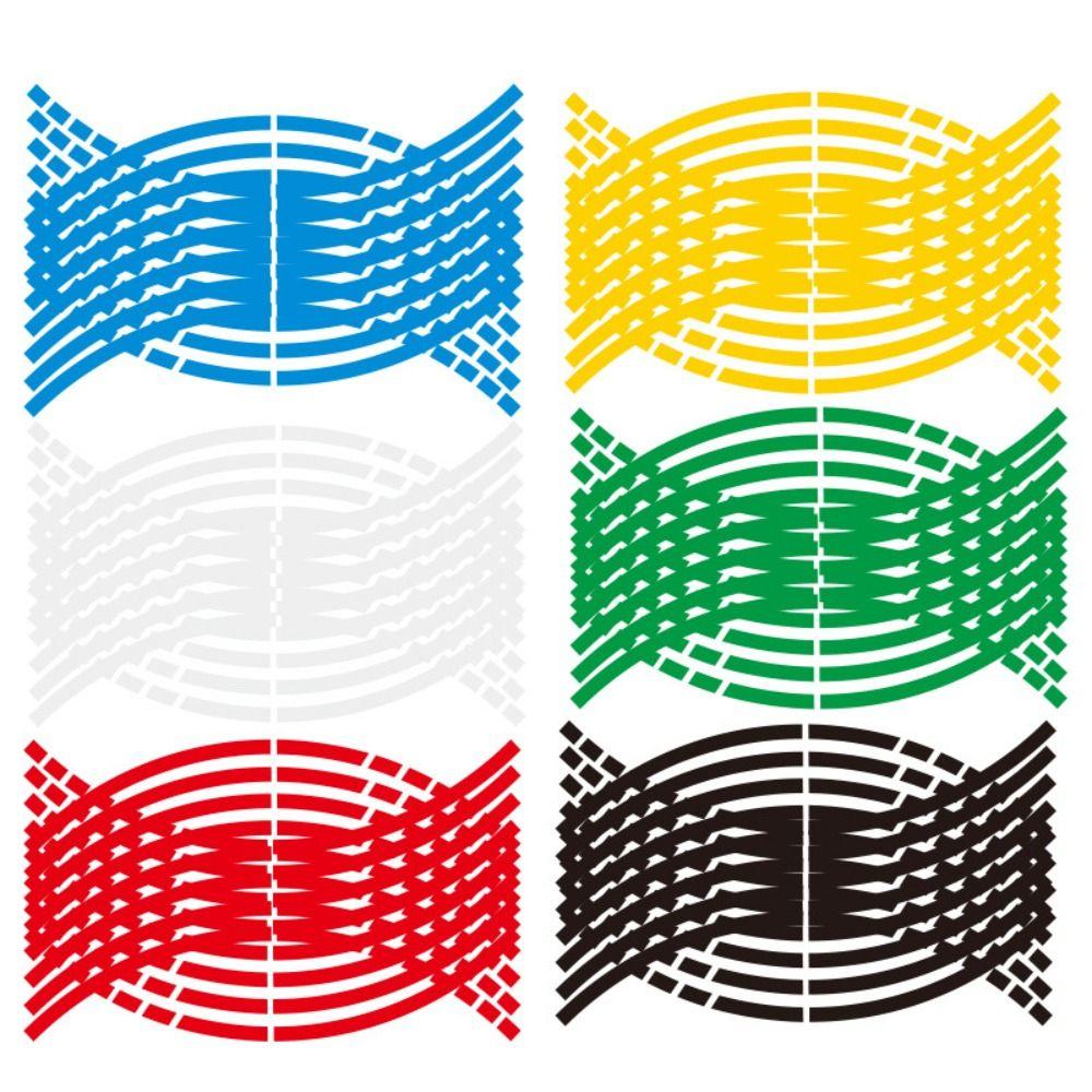 Reflective 18"Motorcycle Wheel Stickers Motorcycle Reflective Rim Tape  Motorcycle Accessories