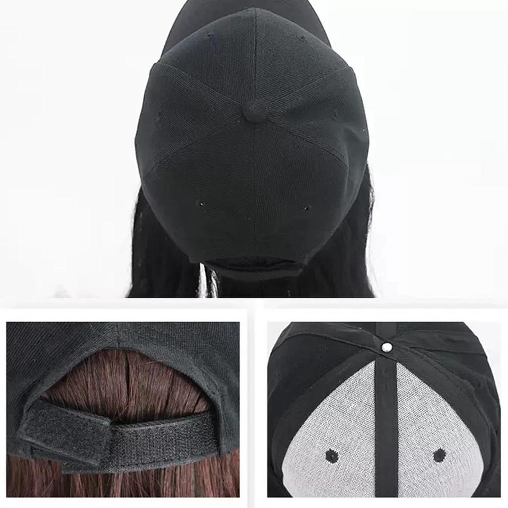 Wig Hat One Piece Women's Large Wavy Long Curly Hair Duckbill Cap Baseball Cap Synthetic Fiber Wig Baseball Cap KTB