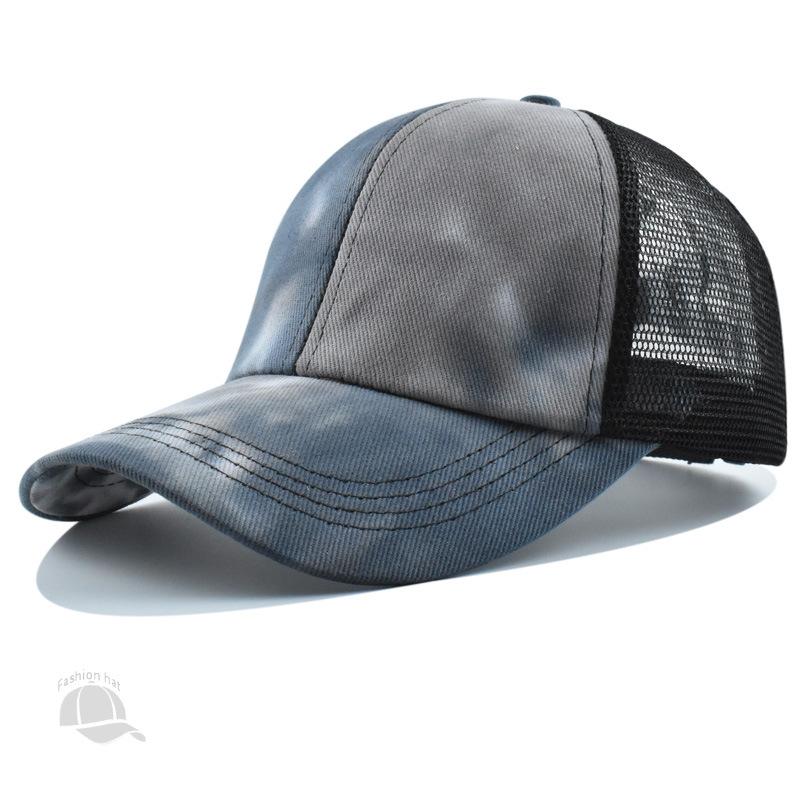 Women Ladies High Custom Sports Spandex X Cross Crisscross Pony Tail Baseball Trucker Caps Hats With Ponytail Hair Hole Holder