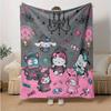 1pc Hello Kitty & Friends Halloween Adventure Blanket, Perfect for Home Decor, Gift Idea, Seasonal Use, Living Room, Travel, Camping, Car Blankets, Be