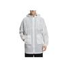 Adidas Woven Jacket Comfortable Sports Casual Hooded Long Sleeve Coat Unisex Jackets Dot-Gray White HE9925