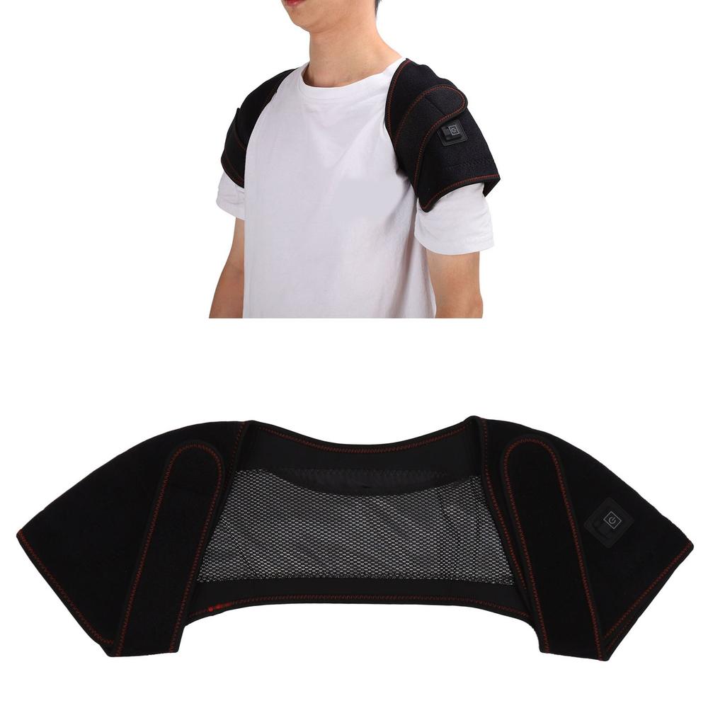 Heated Shoulder Brace Pain Reduce Relaxing Muscles Hot Compress 3 Gear Warming Brace for Neck Upper Back
