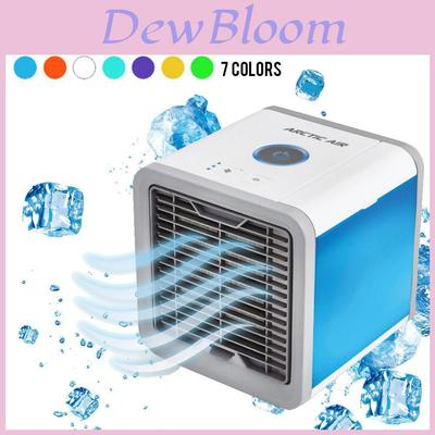 Mini Ventilateur Rafraîchisseur d'Air Portable USB pour Bureau, Humidificateur, Veilleuse - Restez au Frais Partout !