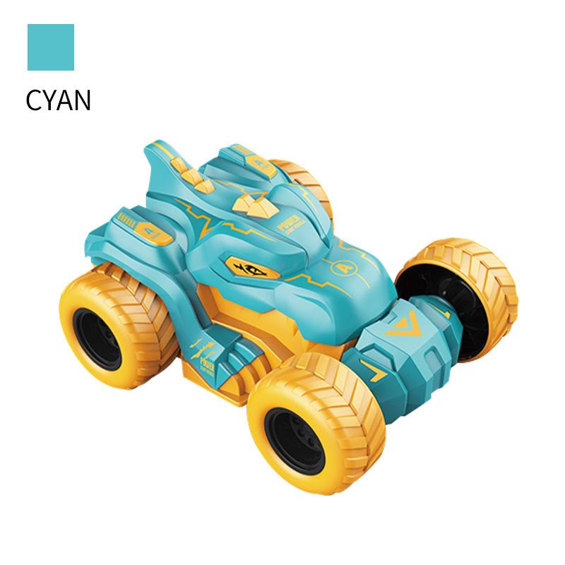 Voiture Cascade Dinosaure à Inertie pour Enfants Rotation et Torsion à 360 Degrés Voiture Jouet, Voiture de Course Jouet pour Garçon