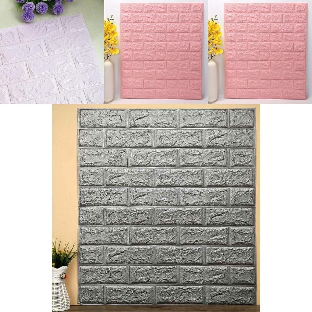 Modern 3d Brick Wall Sticker Self-adhesive Waterproof Panel Decor