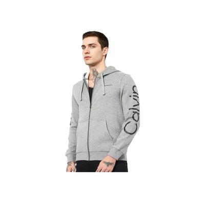 Sweat à capuche minimaliste confortable polyvalent chaud Homme Sweat à capuche Gris 40DC414-030