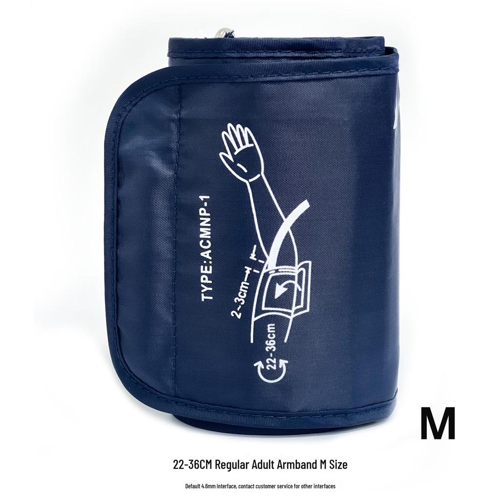 Upper Arm Blood Pressure Monitor with Extended Cuff and Connector for Home Use
