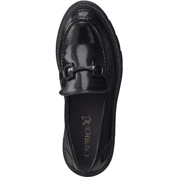 Women's Caprice Mokassins Black Slip-ons 9-24708-41-017