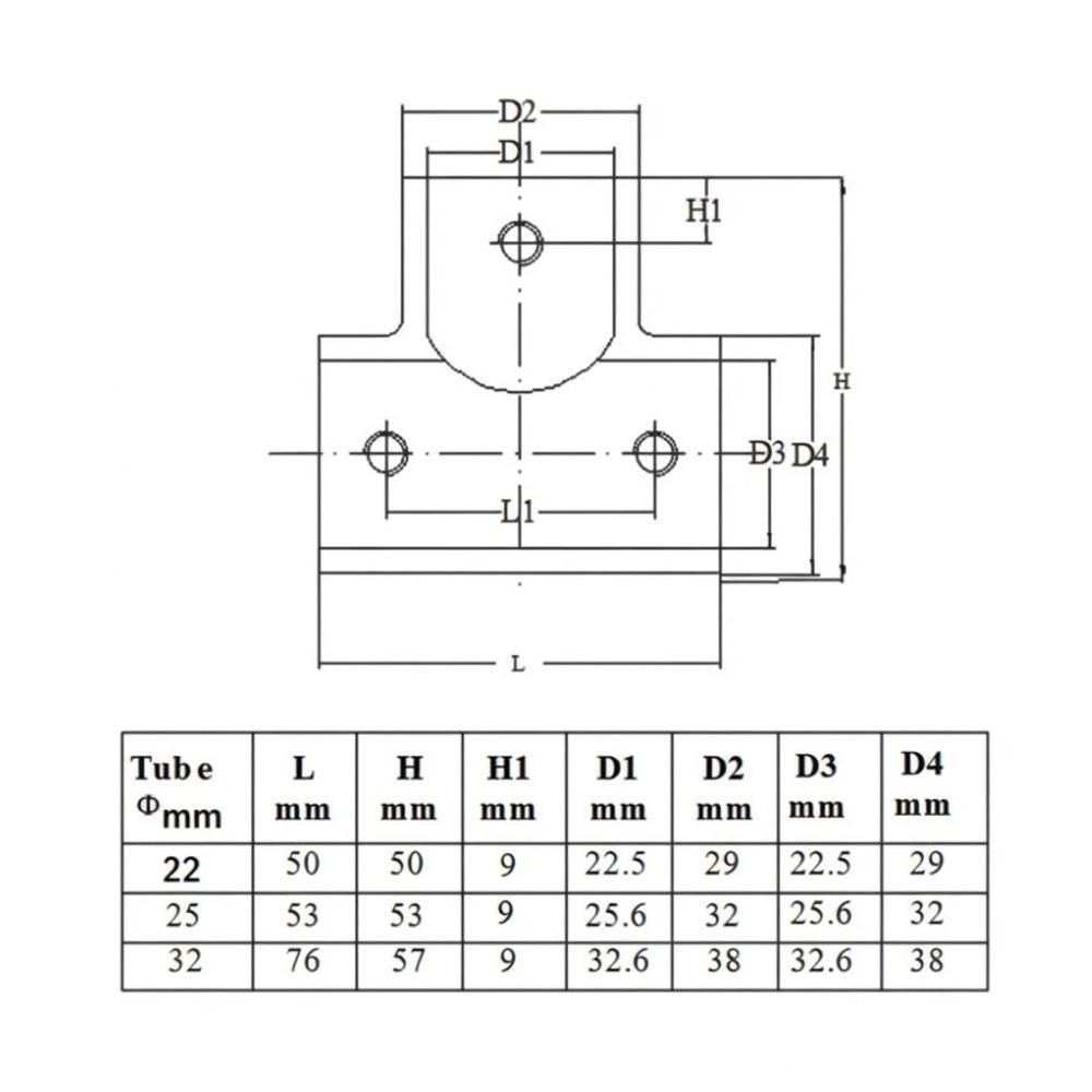 90 Degree Pipe Connector Polished Deck Hand Tee Boat Handrail Tee  Marine Yacht Boat Deck Railing