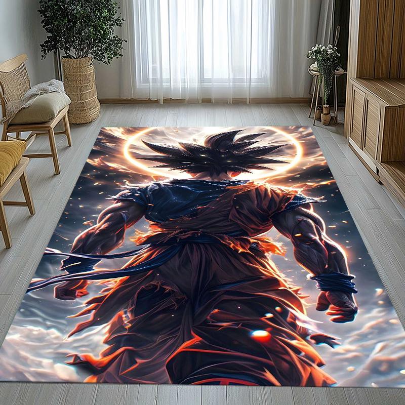 Anime D-Dragon Ball Game Cartoon Living Room Non-Slip Area Rug Soft Carpet for Bedroom Kids Playroom Sofa,Home Decor Doormat