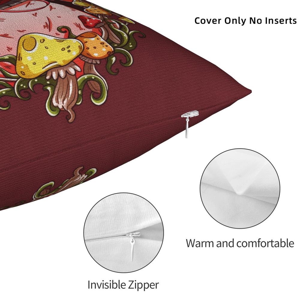 Dorohedoro Kikurage Character Pillowcases Kawaii Pillow Case For Living Room Chair Graphic Pillow Cover