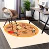 1pc Capybara,Friendship,Greeting Office Carpet Soft Polyester Entrance Carpet Washable Non Slip Mach