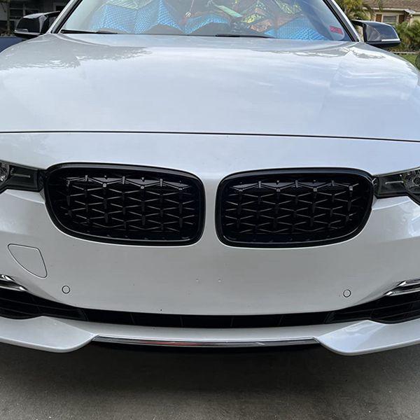 

1 Pair Meteorite Gloss Black Grille - Black ABS, Compatible with Treasure. N/A