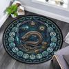 Oceanic Glass Mystery Round Area Rug Under Office Chairs Bedroom Living Room Home Decor