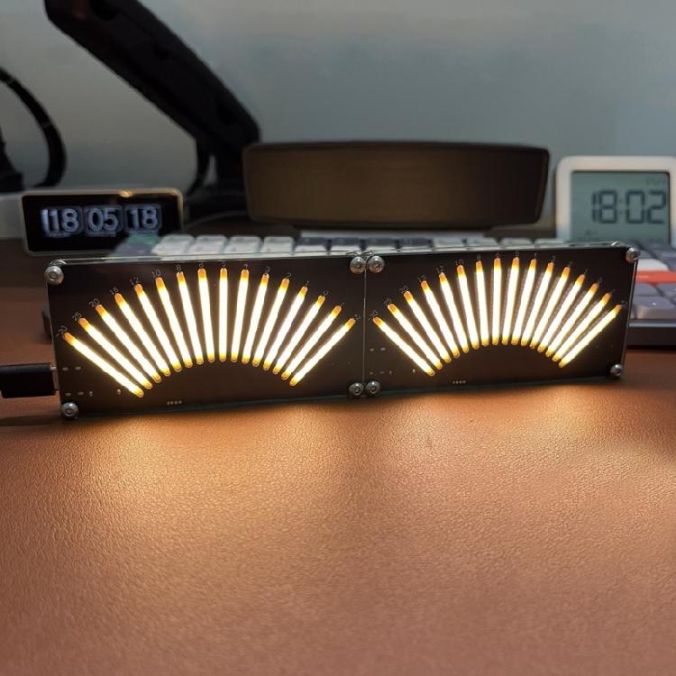 AK-DB16VU Music Meter Level Music Sound Spectrum Indicator VU Meter Pickup Rhythm Light Amplifiers Atmosphere Lamp