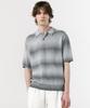 NOTIG Cotton Blend Space Dyed Collared Knit Black_Oks3Swts101K1